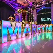 large Wedding lighted letters