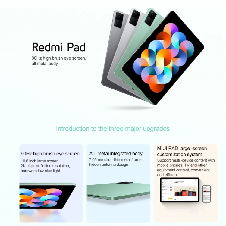 Xiaomi Redmi Pad - 10.6 Inch Tablet with 4GB RAM & 128GB Storage