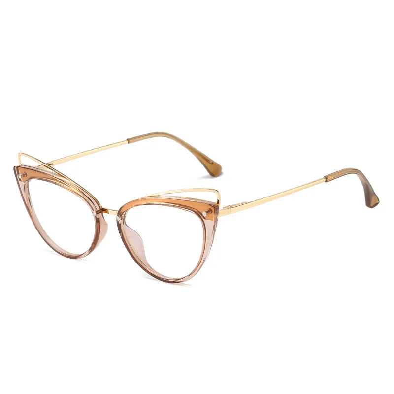 Clear Lens Frame Cat Eye Reading Glasses Female 2024 Trendy Fashion Computer Glasses for Women Optics Eyeglasses Anti Blue Light