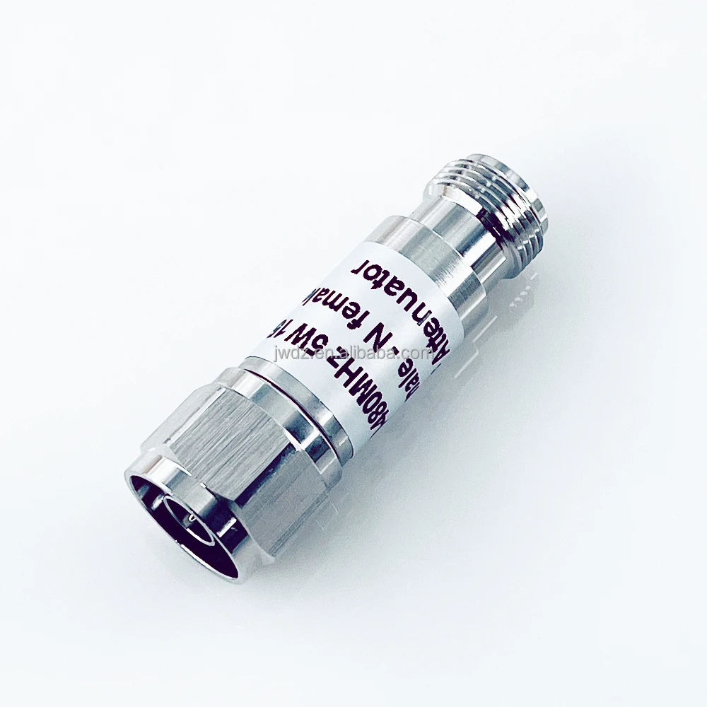 RF N coaxial fixed attenuator,DC to 3GHz/4GHz,5W 1db.2db.3db.5db.6db.10db.20db.30db.40db.50db coaxial fixed attenuator