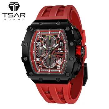 Free Shipping Luxury Brand Sapphire Crystal Richards Silicone Strap Men Milles Watch Model Mill TSAR BOMBA Watch