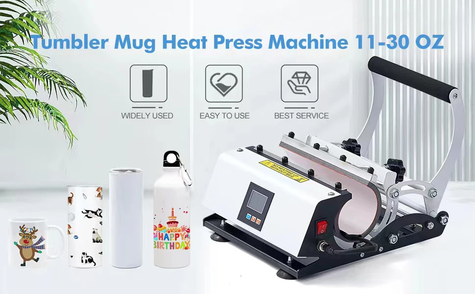 Tumbler Mug Heat Press Machine 1130 Oz Diy Mug Cup Heat Transfer 110v