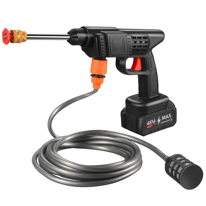High Pressure Washing Cleaner Machine Lithium Battery 21V 24V 48V Cordless Wireless Wash Gun Portable Cordless Car Washer