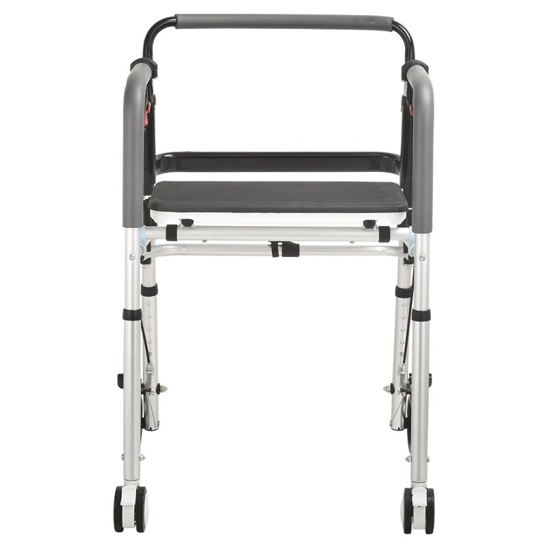 Cart Walk Aids 4 Wheel Walker Rolator, Aluminum Walker With Wheel for Elderly