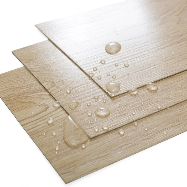 Waterproof Plastic Flooring 2 Mm Glue Down Dry Back /self Adhesive Lvt