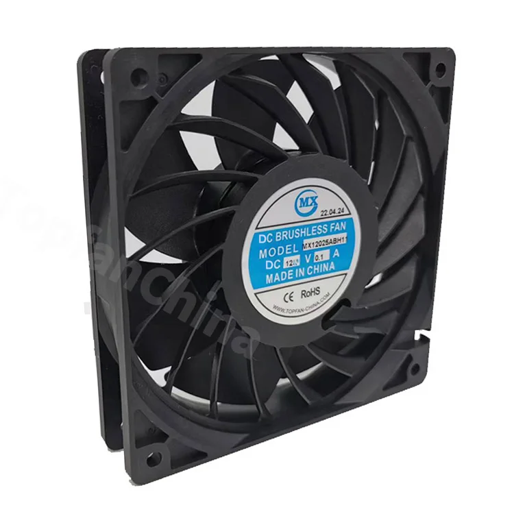 Dc Radiator Cooling Fans 120x120x25mm Waterproof 12v 24v Brushless