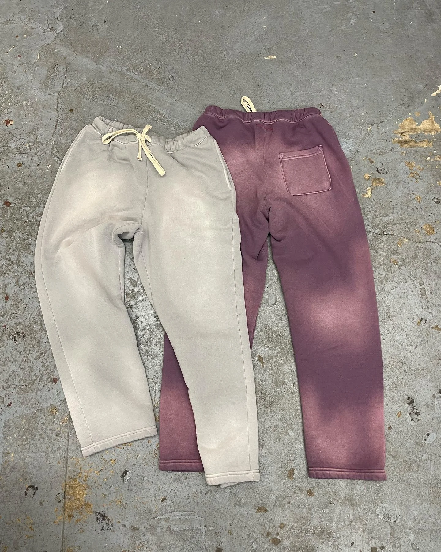 Track Jogger Sweat Pants Streetwear Heavy Cotton Acid Wash Oversized Heavyweight Baggy Straight Wide Leg Flared Sweatpants Men gallery 2