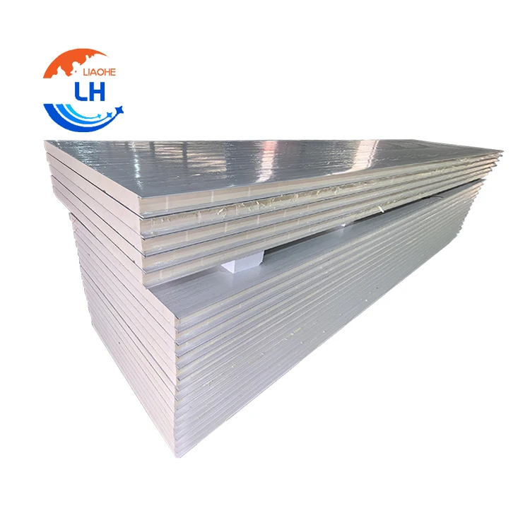 Impact Resistant 100kg/sqm Polyisocyanurate PIR PU Insulated Sandwich Boards Panels for Agricultural Greenhouses