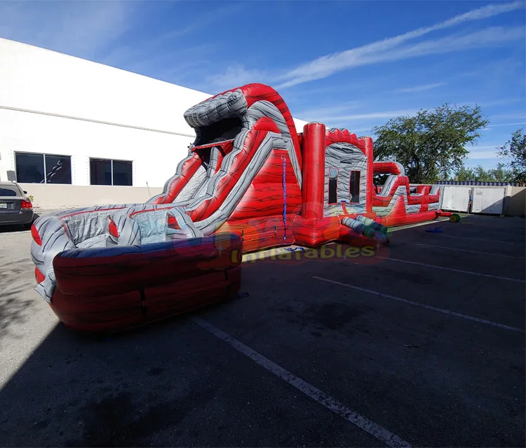 Гигантская Карнавальная игровая площадка, горка, батут, бассейн, конструкция, надувной домик для прыжков, надувная препятствия
