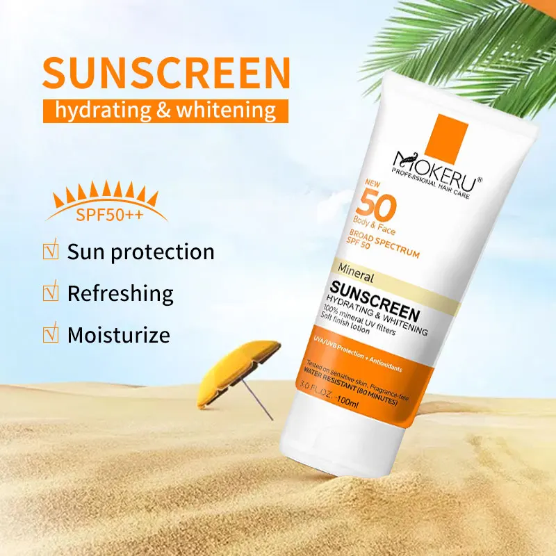 Thin and Light Sunscreen   Moisturizing and Tender Lightweight Isolation SPF 50 Sport Sunscreen