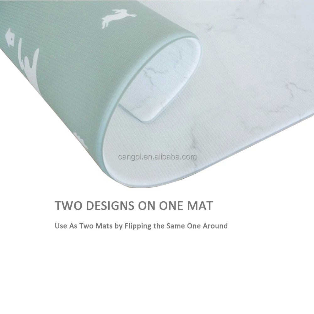 Kids Baby Playmat Reversible Foam Mat Waterproof Baby Foam Floor Play