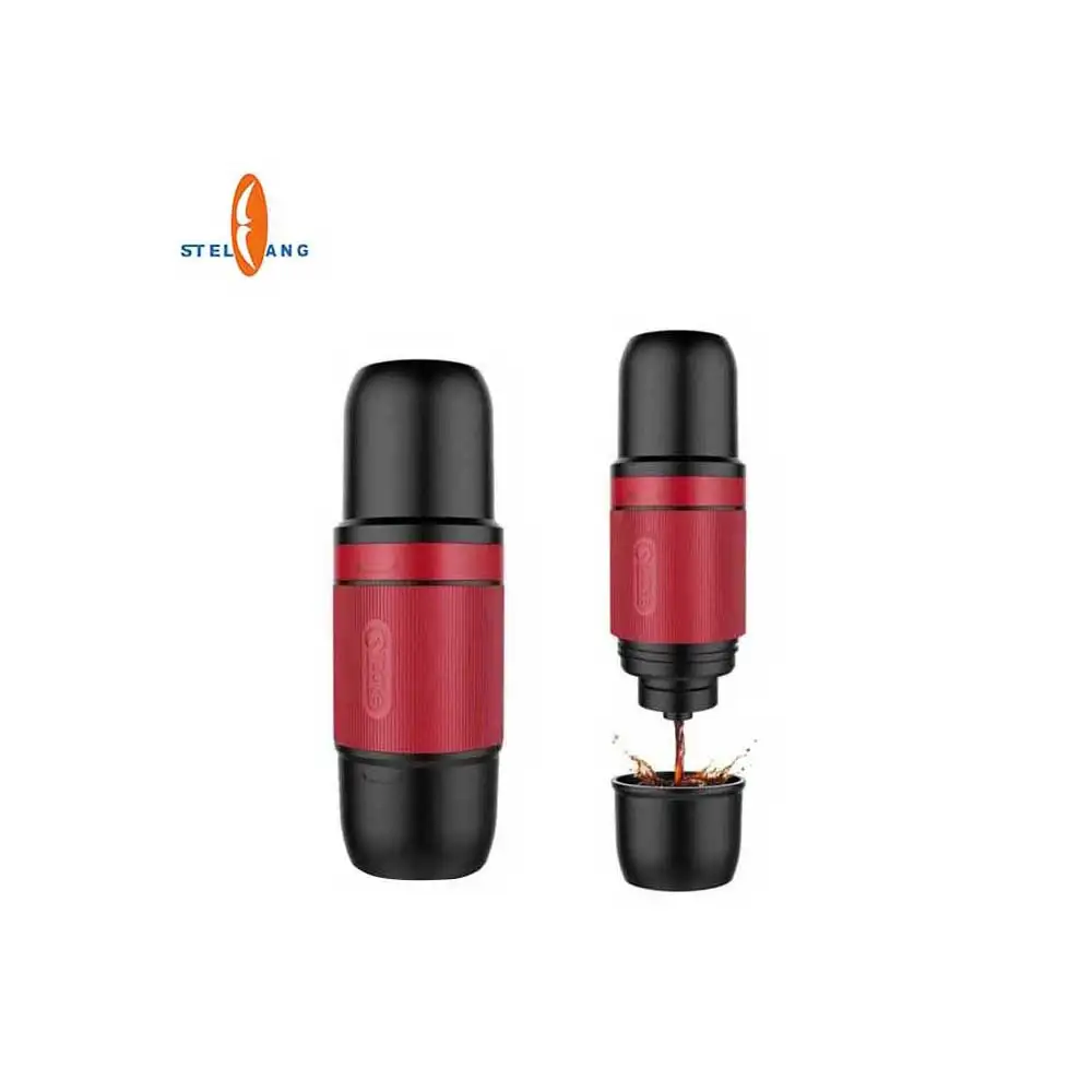 Small Capacity Personal Use Portable Espresso Machine Mini Manual Coffee Maker for Coffee Ground or Nespresso Compatible Capsule