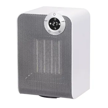 1800W Oscillating Ceramic Fan Heater PTC Heat Technology LED Display Count Timer 2 Heat Settings Home Use. Bedroom Desktop