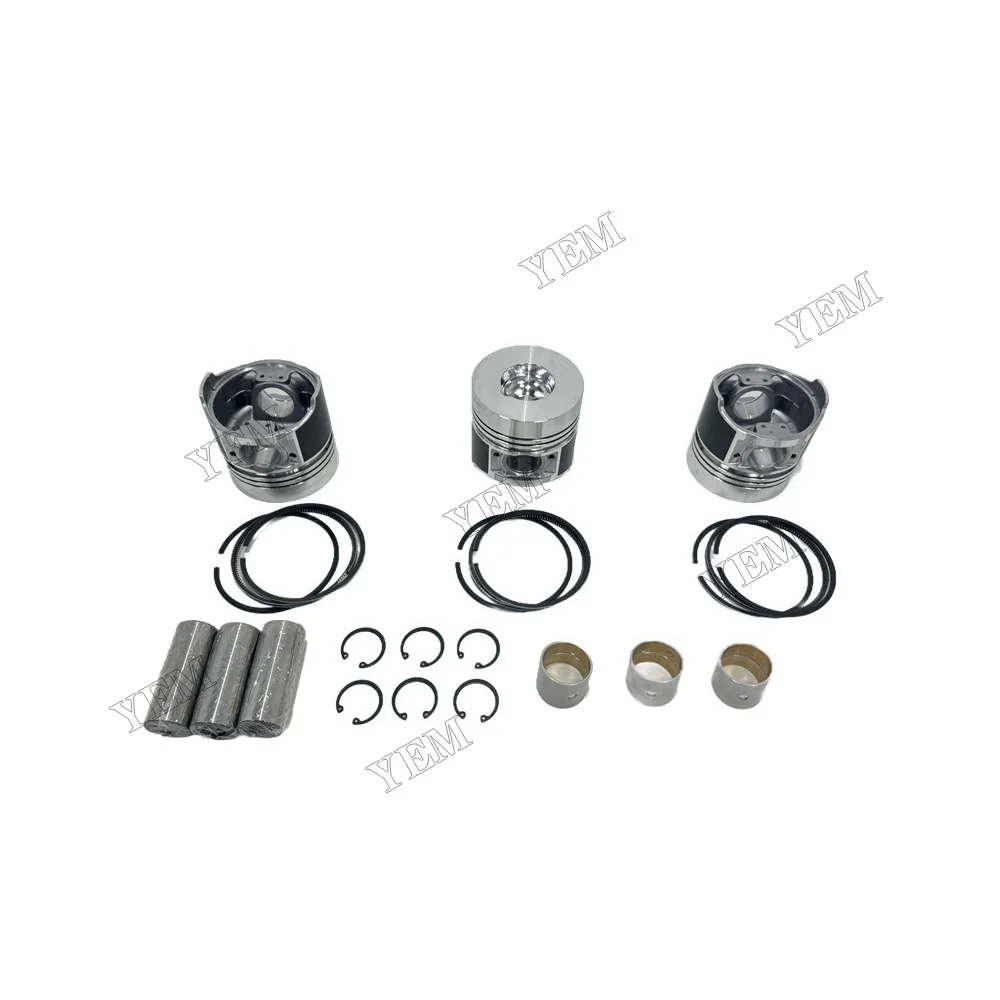 Cylinder Piston Kit With Piston Ring Compatible for Kubota D3200 Engine Parts With Warranty 4