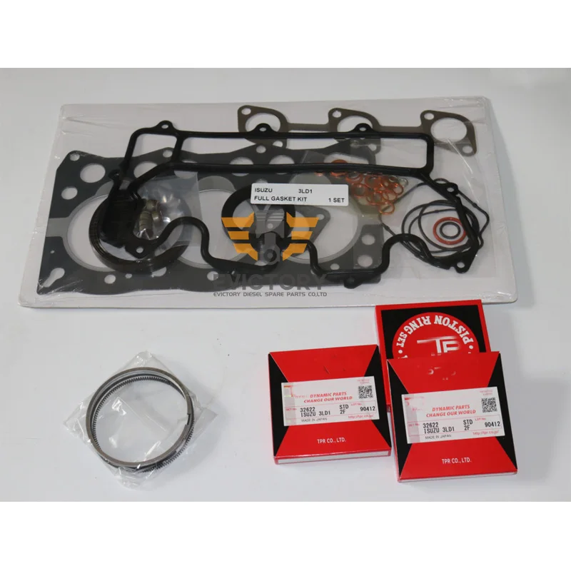 For Isuzu 3LD1 Crankshaft with Overhaul Rebuild Kit Gasket Ring Bearing