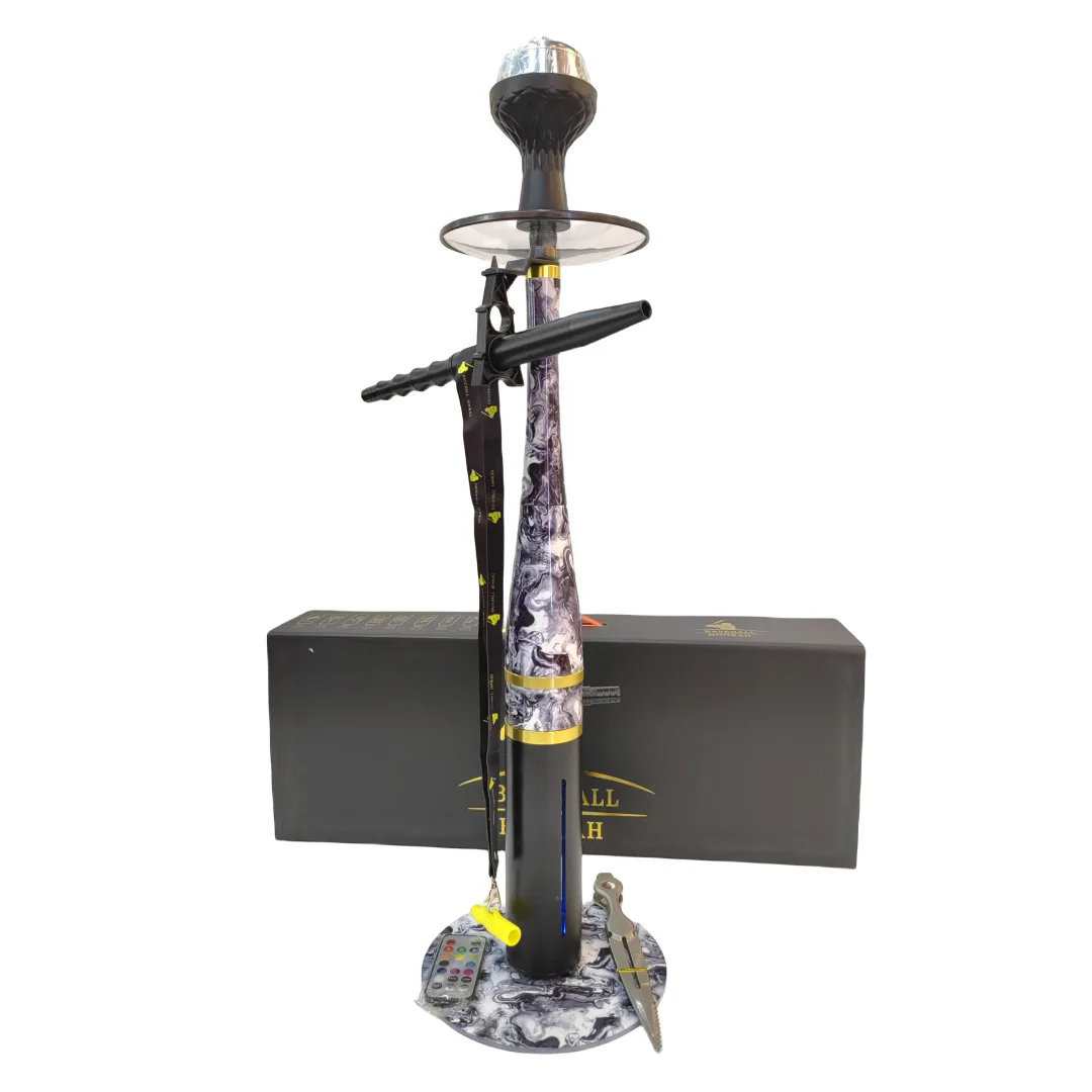 Large Chicha Russian Baseball Bat Hookah Set Custom Logo Aluminum