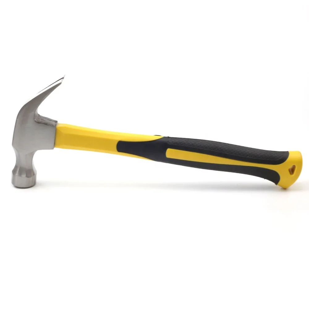 American Type 8oz 16oz 20oz Claw Hammer With Plastic Coated Fiberglass Handle