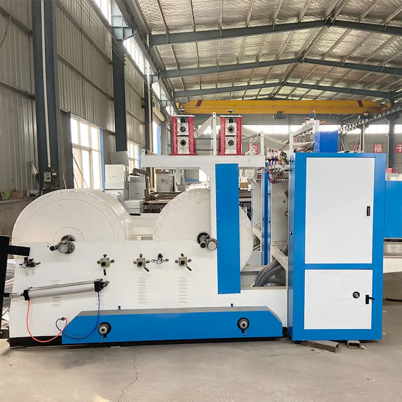 Full Automatic 2 Line Facial Tissue Paper Machine Production Line with Box and Plastic Bag Packing Machine