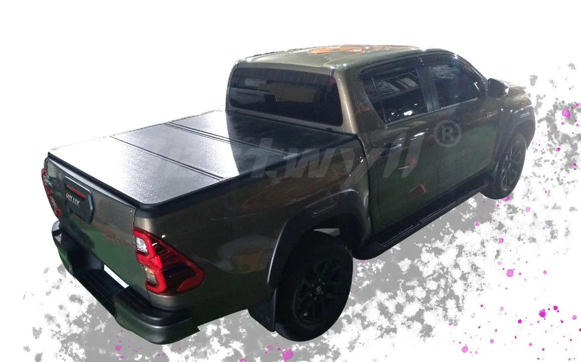 Bestwyll Aluminum Roll Foldable Tonneau Pickup Truck Three Trifold Tri