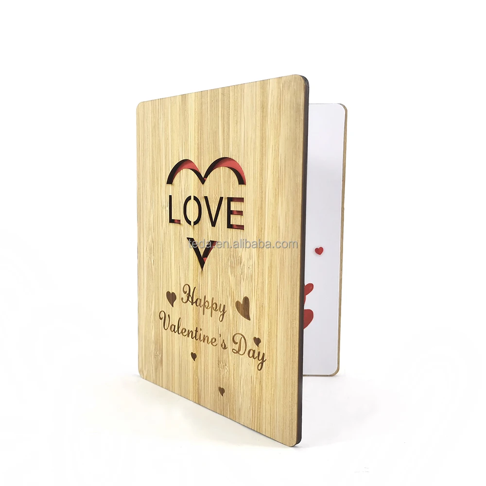 Thiệp gỗ Valentine 2024: Gửi tặng người yêu món quà độc đáo và sáng tạo nhất với thiệp gỗ Valentine