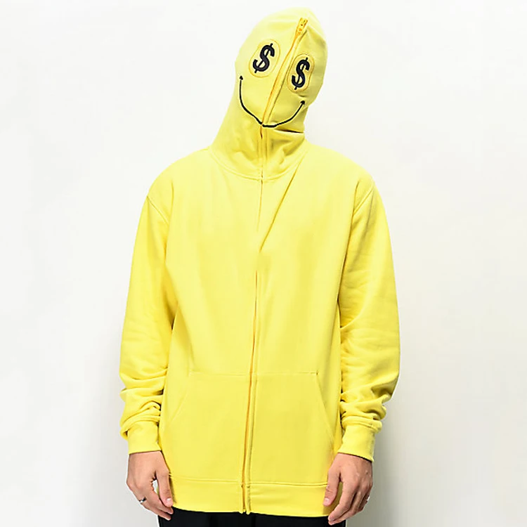 Mask Face Full Zip Hoodie Mask Face Full Zip Hoodie