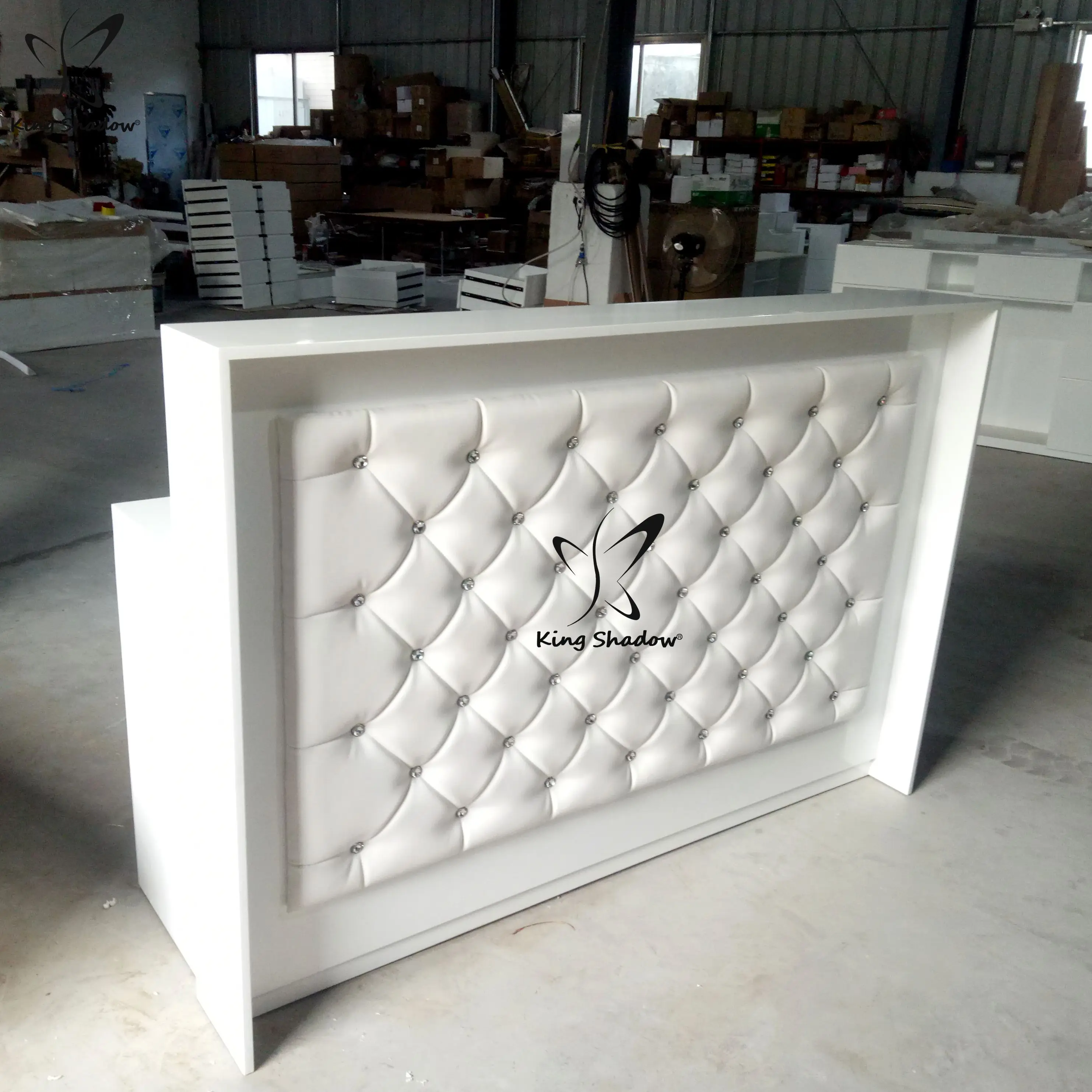 Palace Style Reception Desk Waiting Desk Front Counter Salon Furniture Reception Counter