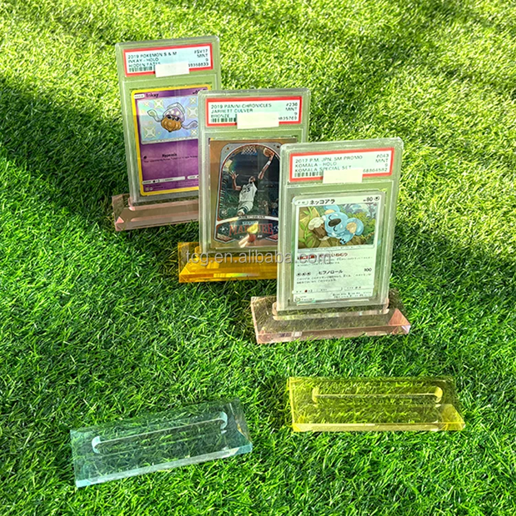 TCG Custom Colour Acrylic Graded Card Stand - Sports SGC BGS CGC TCG Custom Colour Acrylic Graded Card Stand - Sports SGC BGS CGC