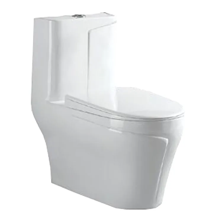 New Style White Ceramic WC Set Two-Piece Sanitary Ware with Unlock Pipe Water Tank Accessories for Bathroom Toilet Bowl