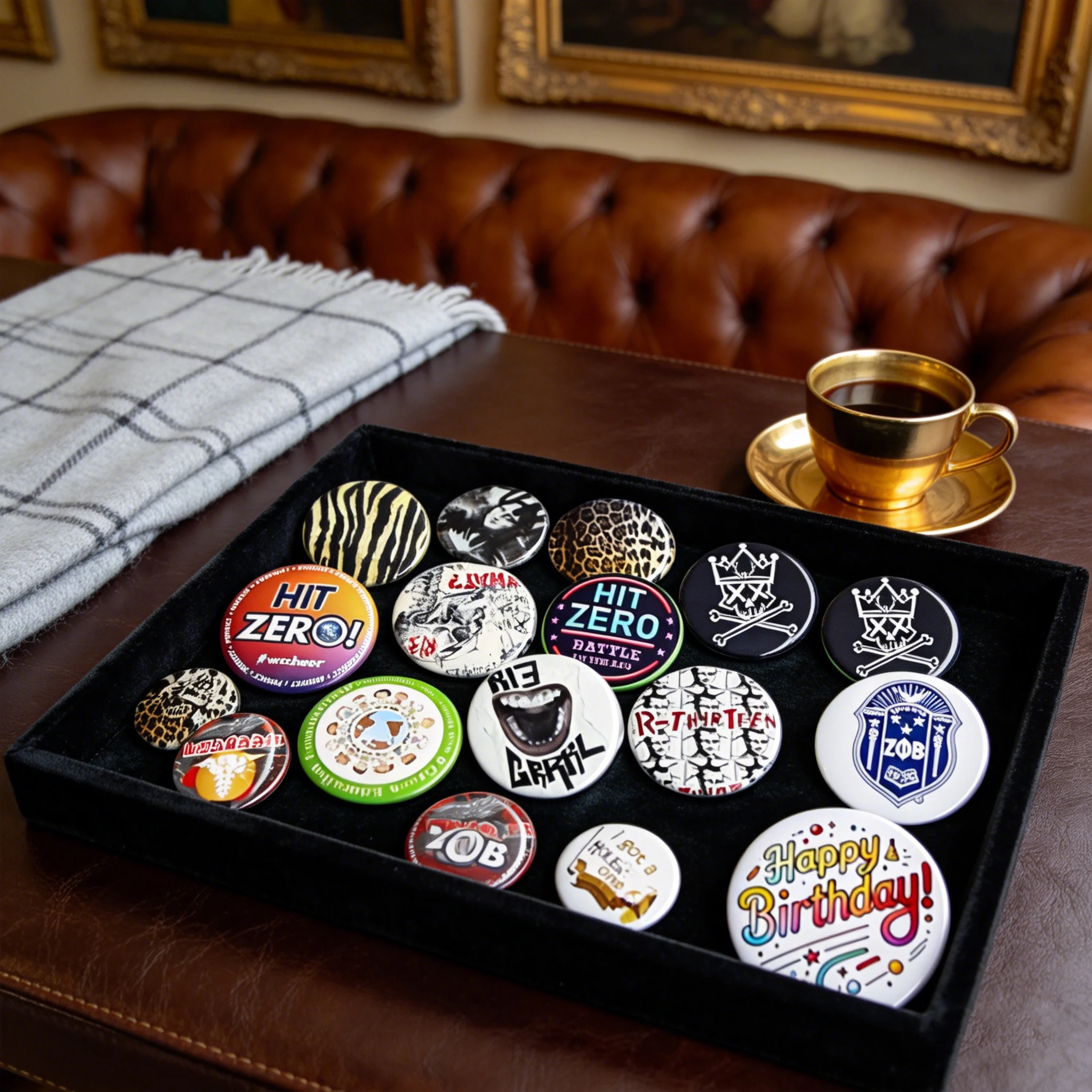 Wholesale High Quality Button Maker Cheap Custom Press Star Shape Metal Button Badge Pin
