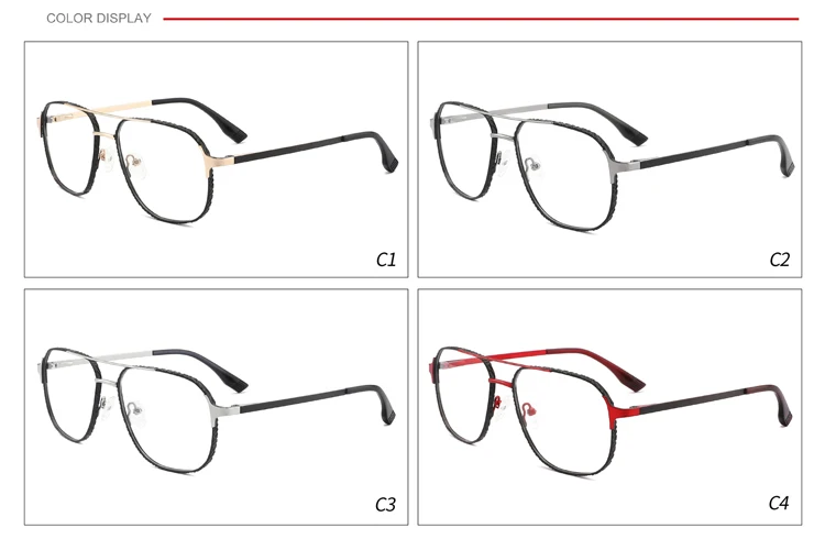La Montura Latest Fashion Spectacle Frames Two Tone Metal Frame Two ...