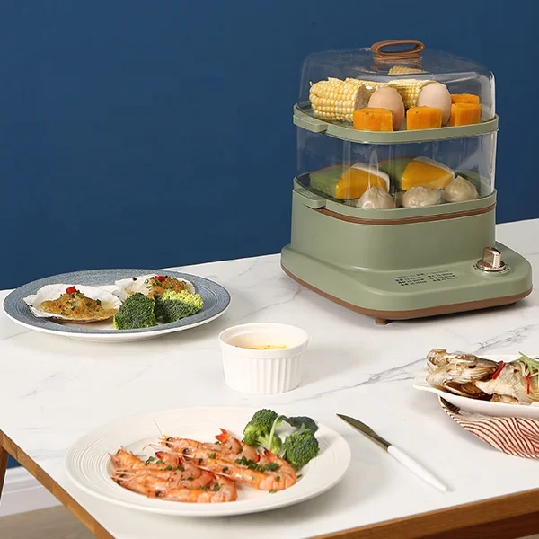 2022 KYZ-A0608 6L Capacity Steam Cooker Electric Kitchen Food Steamer With Digital Timer LCD Display