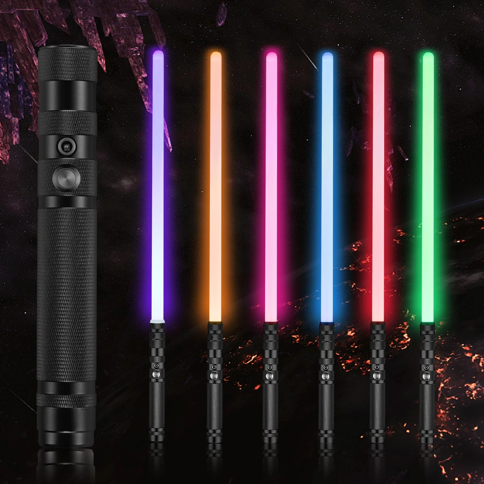 Rgb Color Change Lightsaber Saber Metal With Light Sound Blaster Lock