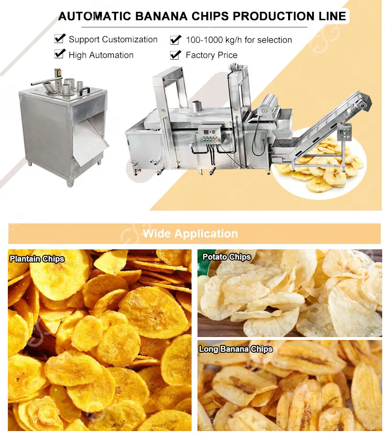 Small Scale Plantain Chips Production Line Plantain Chips Making Machine