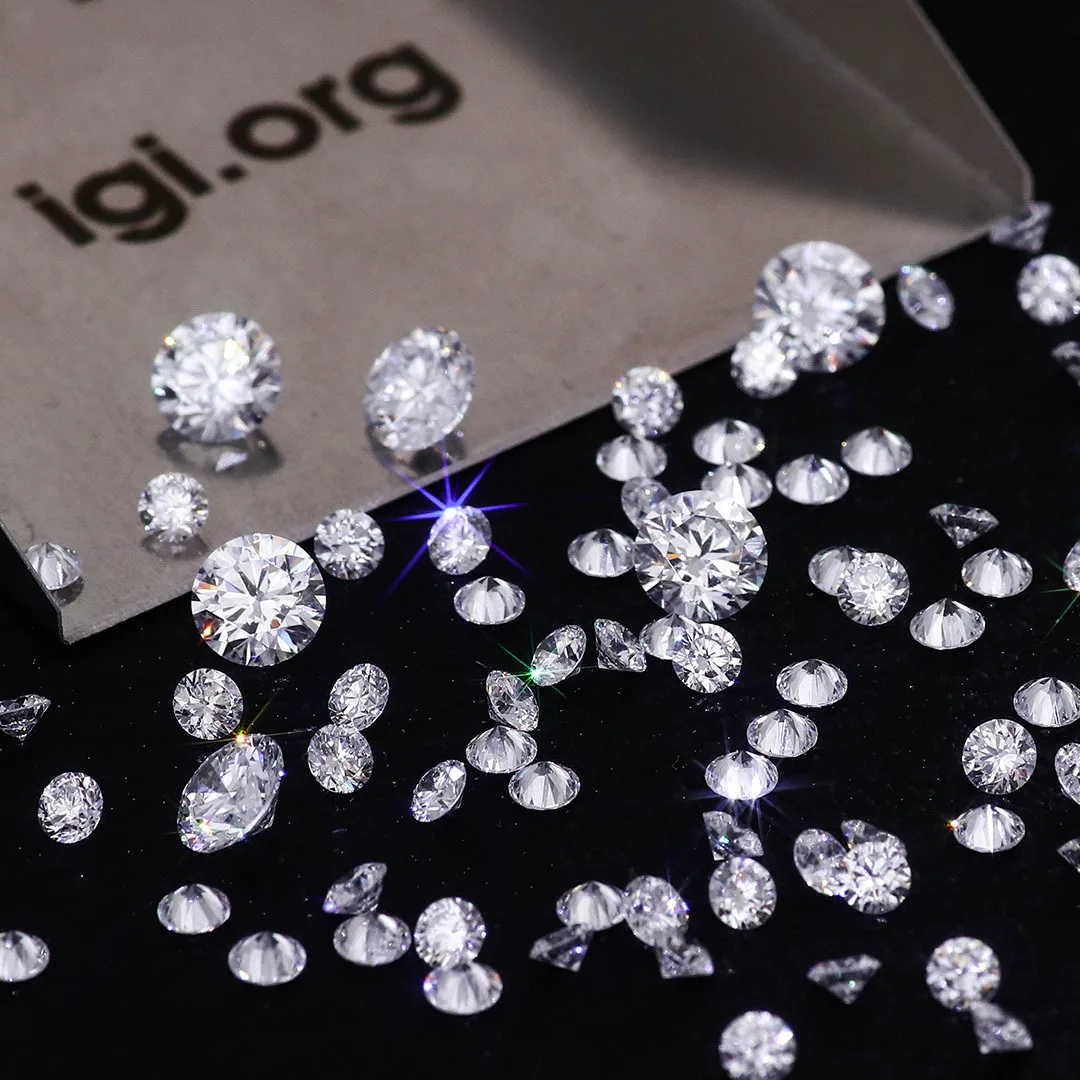 Cultivation Stone Foot Anti-HPHT Synthetic Lab-grown D Color Princess Cut Bare 08-19mm Small for Certified Forever Star