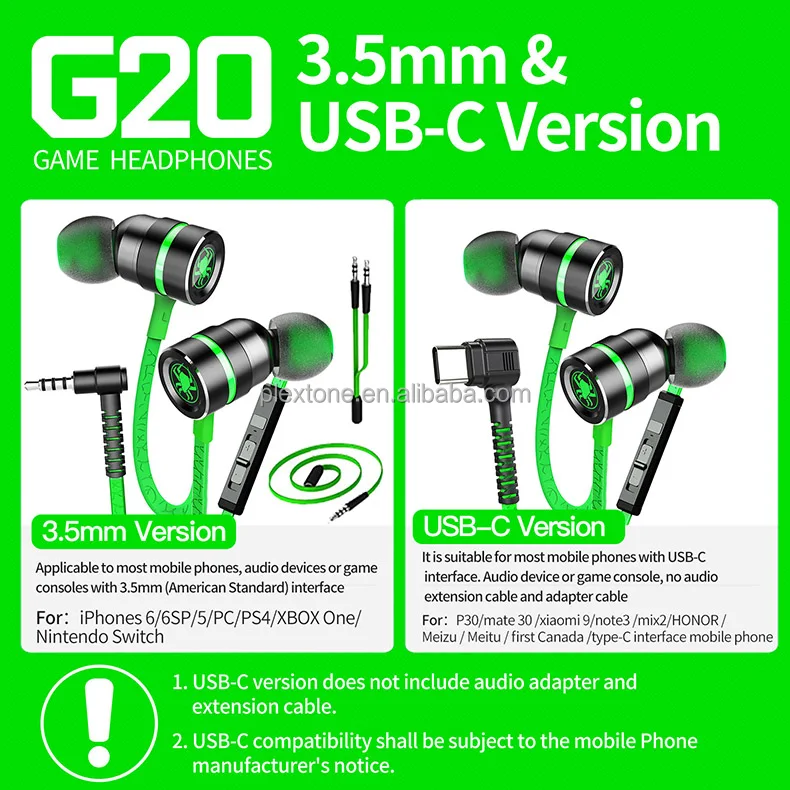 Plextone G20 Type C Connector Gaming 