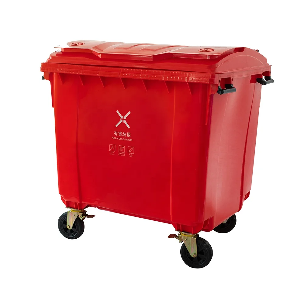 Buy 1100 Litre Big Size Waste Containers Mobile Garbage Bin