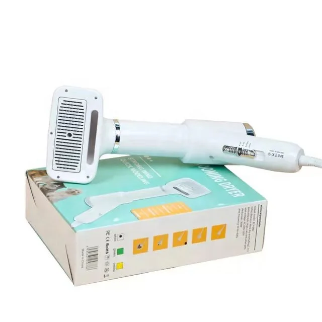 2 in 1 Private Label Pet Cleaning Electric Hair Dryer Slicker for Dog Cat Grooming Slicker of Combing and Drying