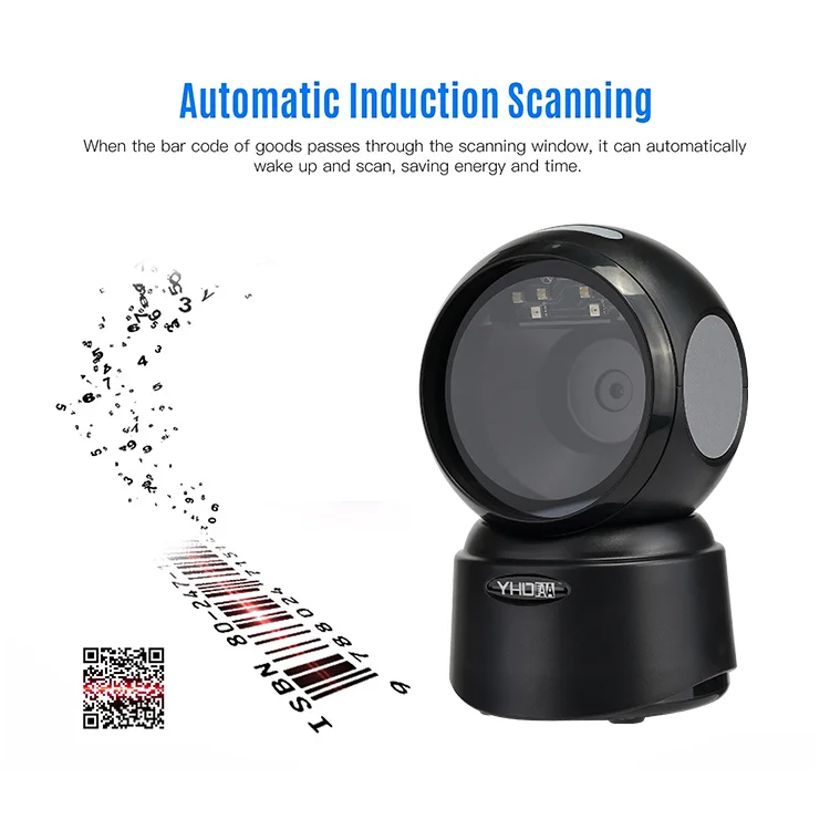 Scanner 2 D 2D Barcode Scanner - Hands Free Scanning for POS & Warehouses