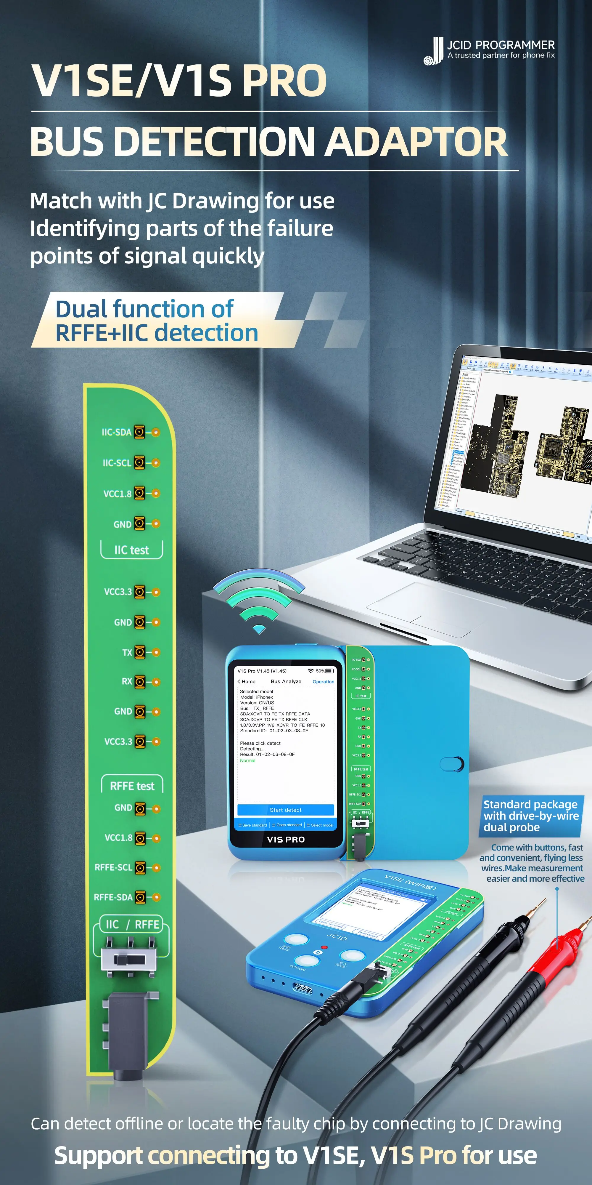 JCID V1SE Wifi Programmer 15in1 - Repair Panels for Iphone