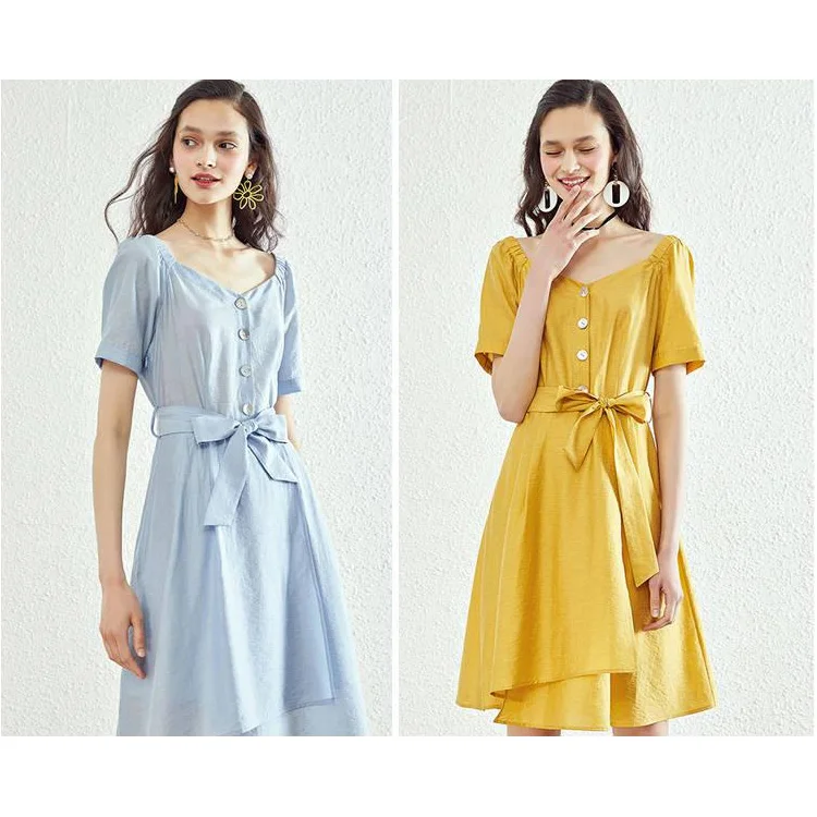 a line midi denim dress Talissa A-Line Maxi Denim Dress Indigo