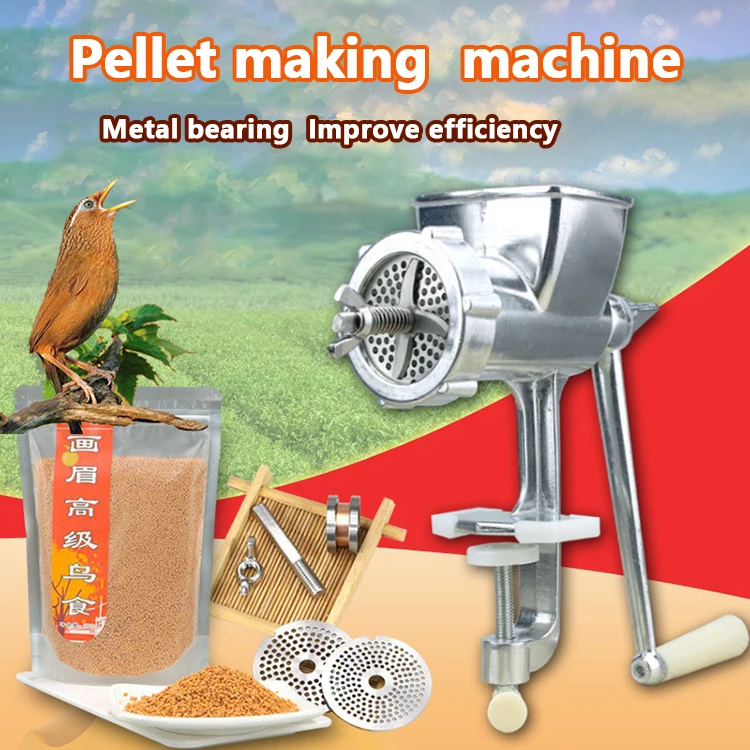 Manual Simple Pellet Maker Extruder Fish Small Scale Shrimp Prawn Feed