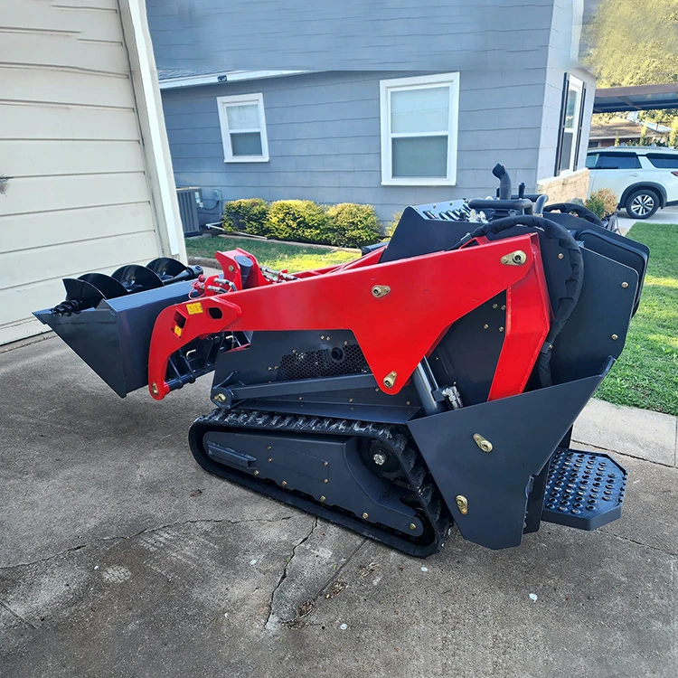 Easy to Operate Derette V1000 Mini Skid Steer Crawler Loader with Advanced Vertical Lift and Float Function for Precise Control