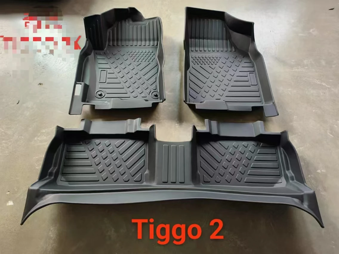 Full Set Custom All Weather 3D Waterproof Tpe Car Floor Mats Carpet Foot Mats for Chery ARRIZO 5 2023 Tiggo 3 Pro