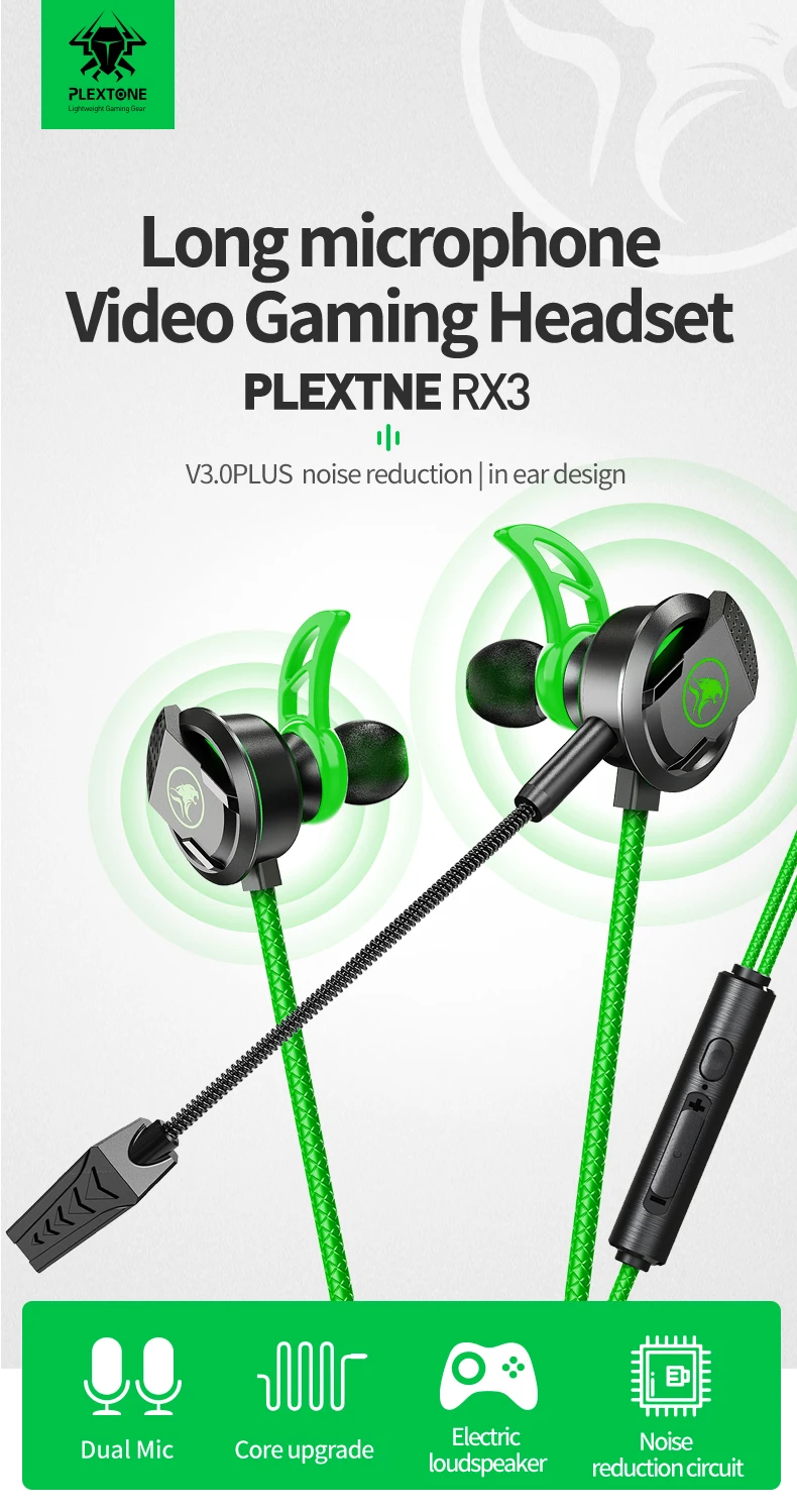XMOWI RX3 PRO Gaming Headphones In-Ear Headset for PS4 Computer 