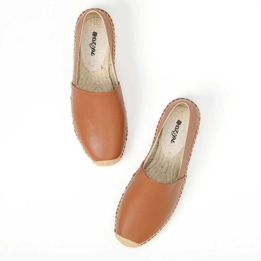 Поставка, женские классические коричневые туфли из воловьей кожи на плоской подошве, дышащие и противоскользкие, для лета, весны, осени