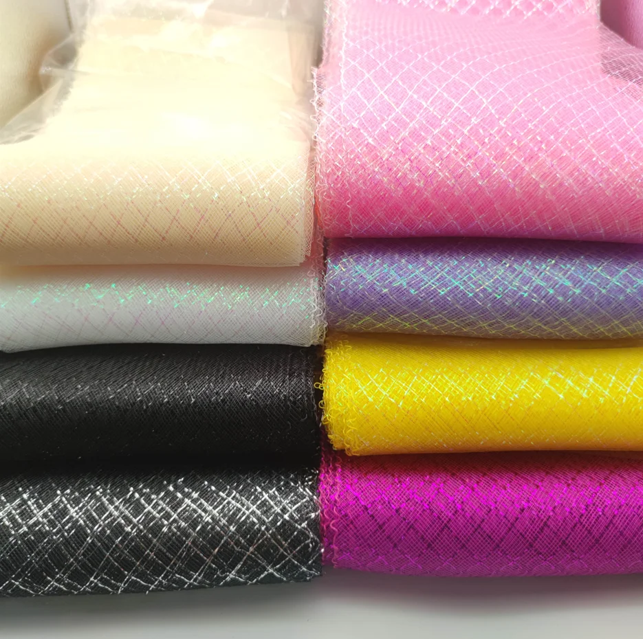 Lurex Color Crinoline Horsehair Braids Nylon Mesh Fabric Crinoline For