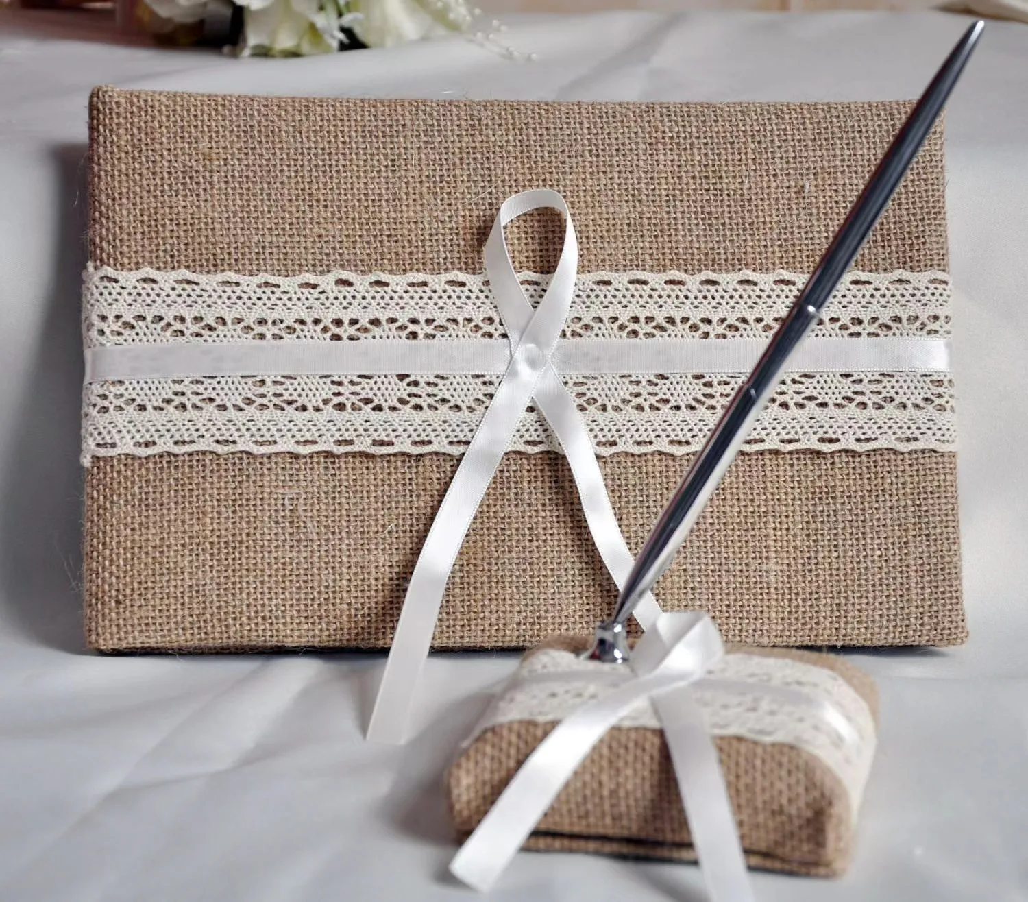 Wholesale Flower Jute Baskets Handmade Wedding Party Decoration Flower