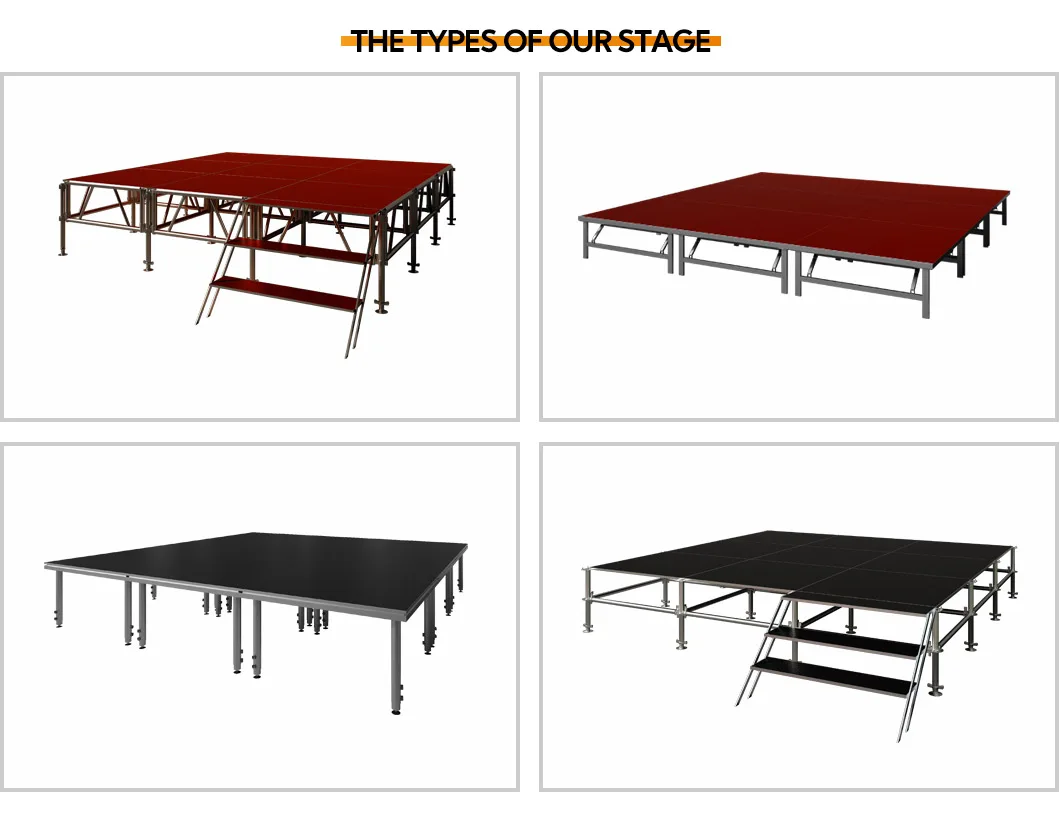 Wedding Fast Install  Leg stages podium concert Heavy Duty aluminum  stage platform Series Staging