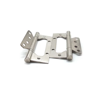Stainless Steel Hidden Shower Flag Door Hinge with Ball Bearing Soft Close for Bathroom Kitchen Bedroom
