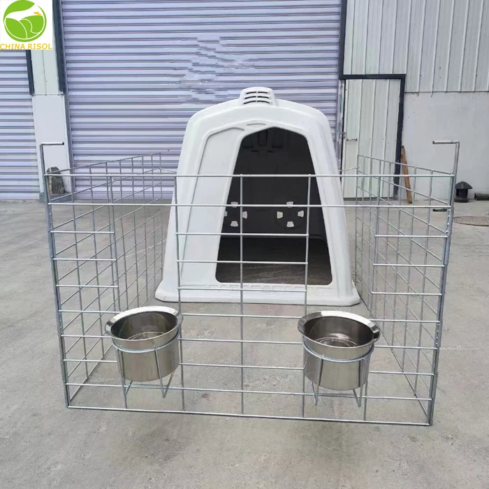 Wholesale Calf Hutch Cattle Equipment Durable Calves Shed Fence Calf Hutches High Quality for Cow House